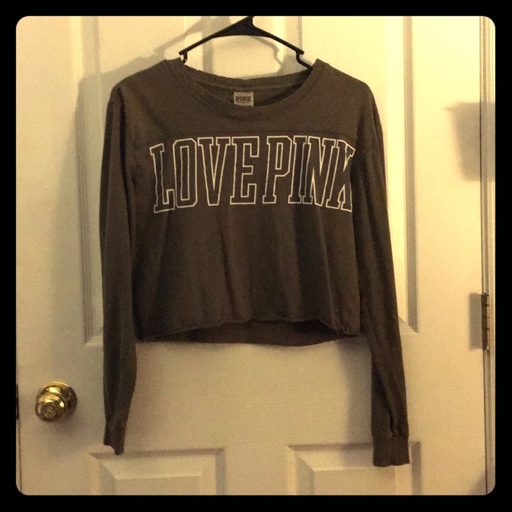 2/$20 Victoria’s Secret pink long sleeve crop top